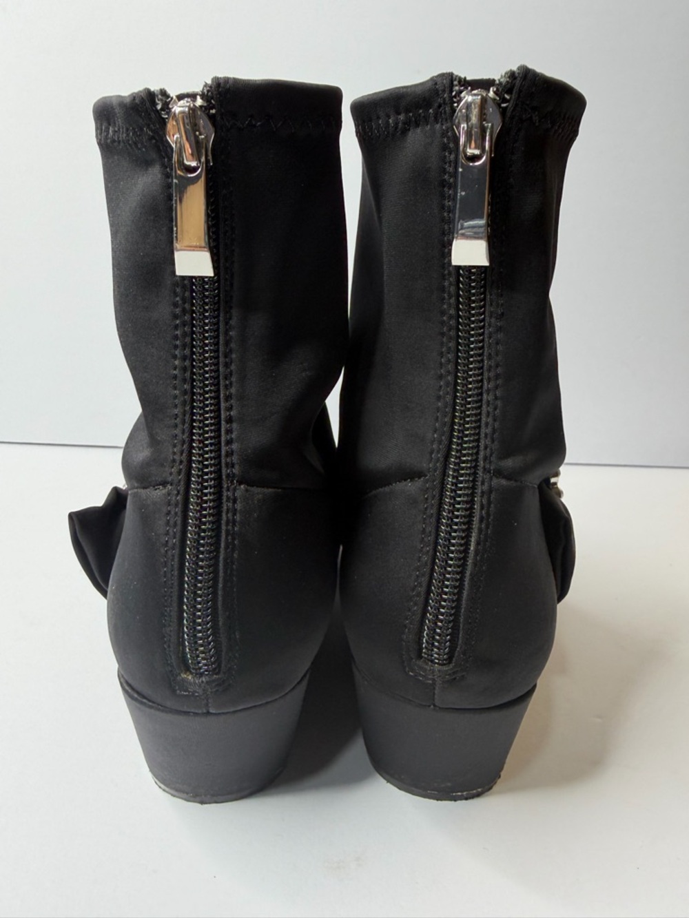 Zara Black Pointed-Toe Ankle Boots with Crystal Buckle - Picture 5 of 10